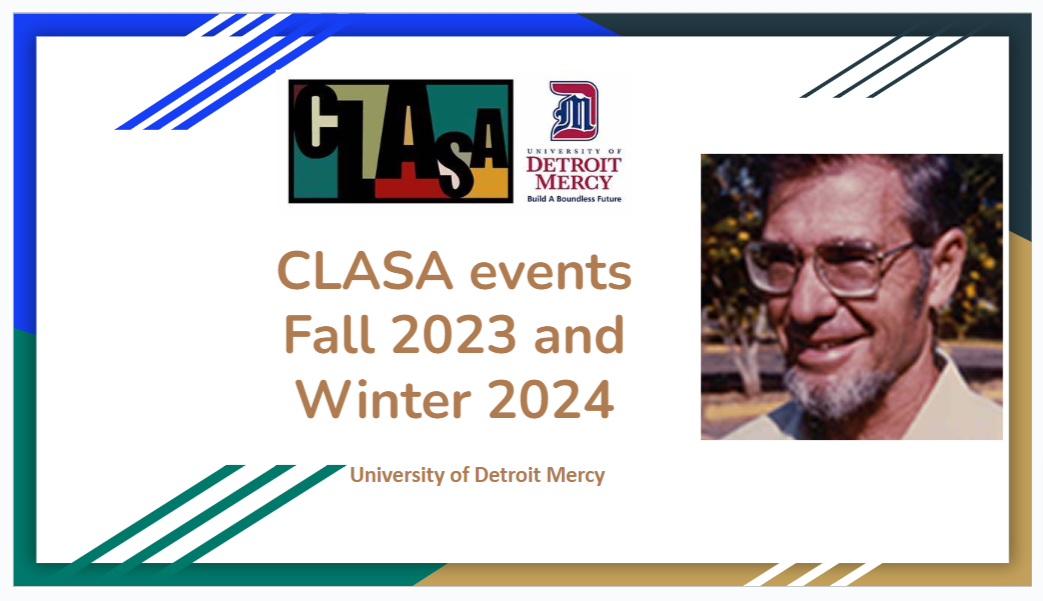 Opening Image for CLASA Fall 2023 Events with a photo of Fr. Carney.
