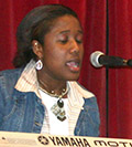 Jennifer Clarke performing