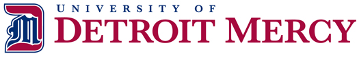 Detroit Mercy New Logo Horizontal view