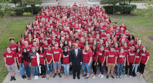 New Students on campus