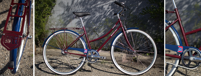 Detroit Mercy bikes on display to rent