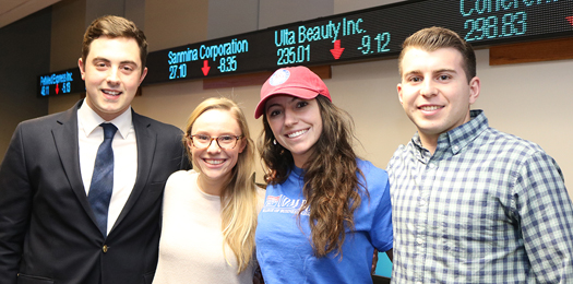 Four University of Detroit Mercy business students placed in the top 25 in the world in the ETF Global Portfolio Challenge.