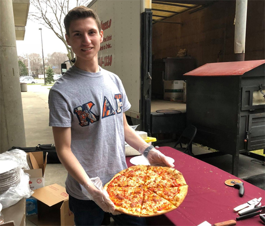Kappa Delta Rho raised more than $1,000 at its Pizza with a Purpose fundraiser.