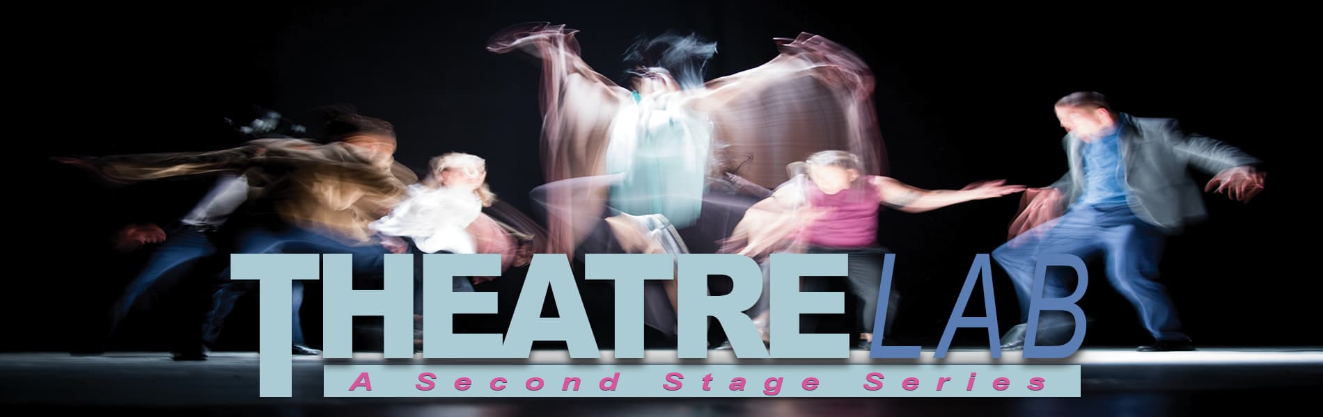 Image of actors in motion on a stage