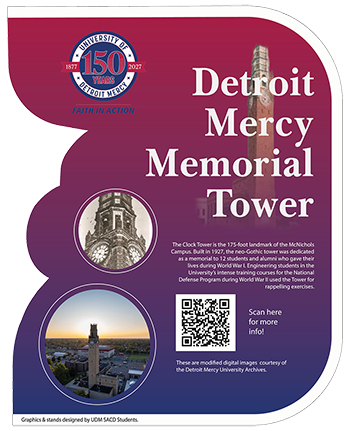 historical marker for the clocktower