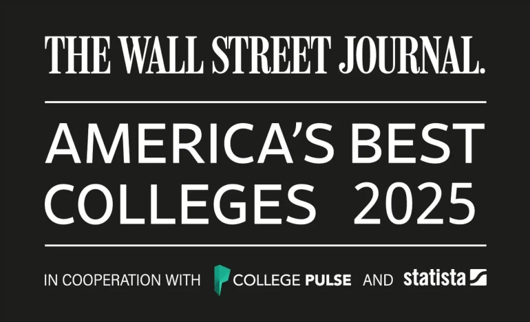 Logo: The Wall Street Journal, America's Best Colleges 2025, in cooperation with College Pulse and Statista