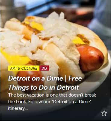 Detroit on a dime. Free Things to do in Detroit