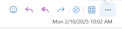 Message View Menu