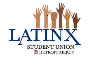 The logo for Detroit Mercy's Latinx Student Union.
