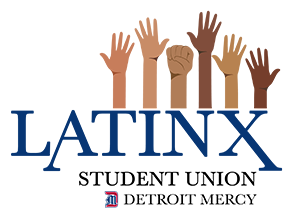 The logo for Detroit Mercy's Latinx Student Union.