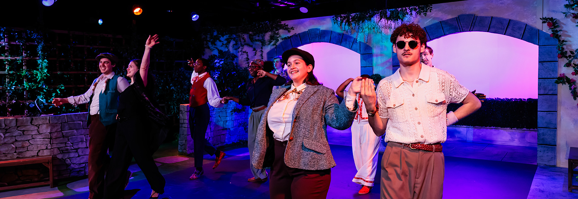 Theatre students—like these performing in “Twelfth Night” in 2025—will benefit from an estate gift named for a former student.