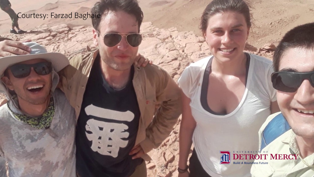 Ibrahim on Sahara fossil-hunting expedition with Detroit Mercy students