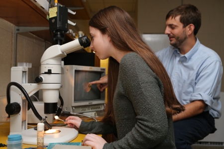 Biology Students and Professor