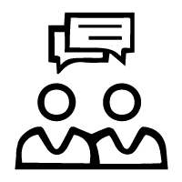 icon of people talking