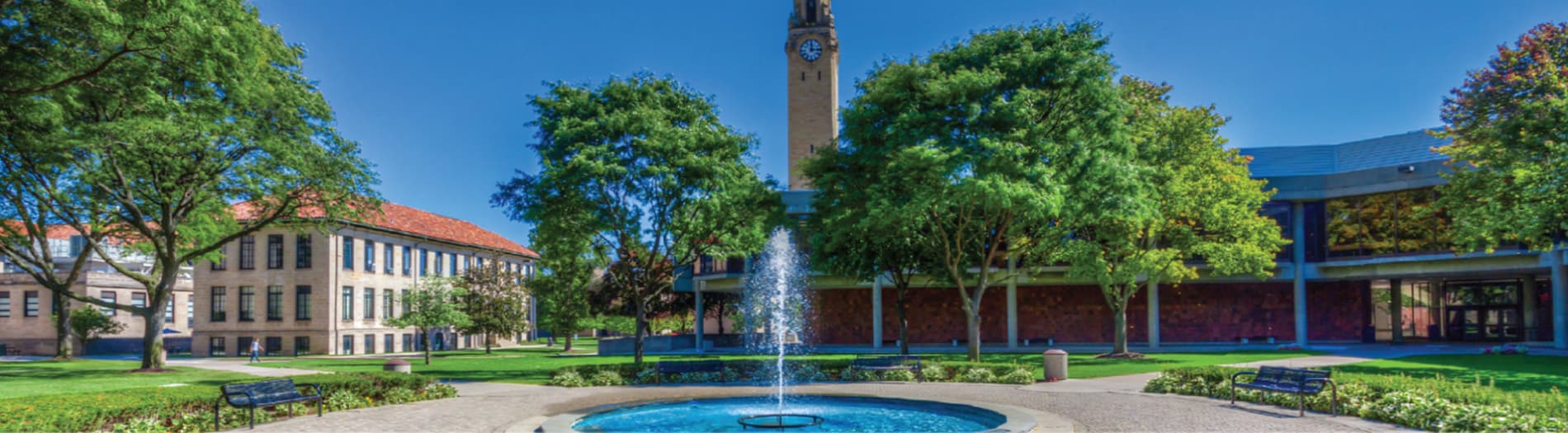 Fountain by student union