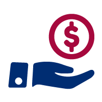  hand and money icon