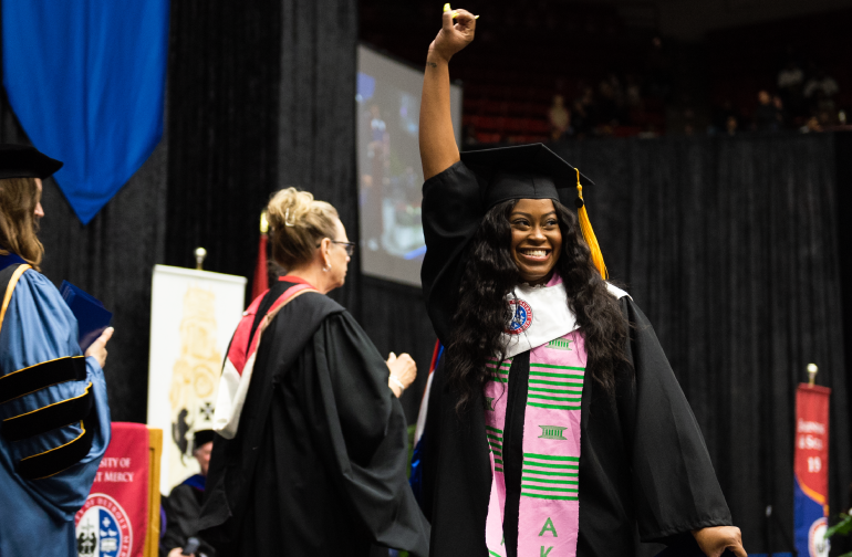 Student at graduation