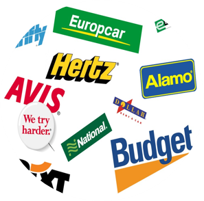 various rental car logos