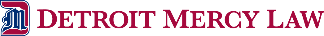 Detroit Mercy Law banner with logo