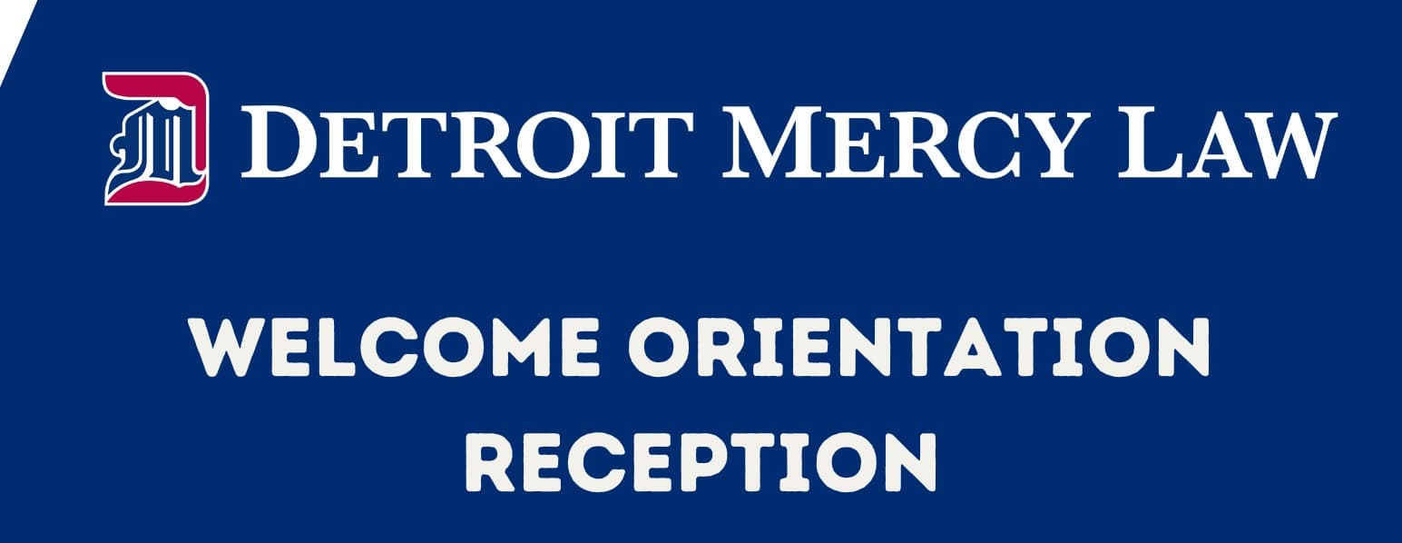 Law School welcome orientation banner