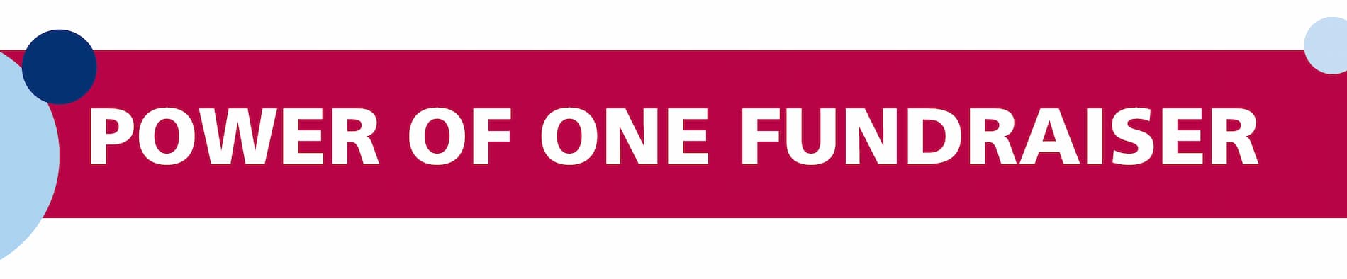 Power of One fundraiser