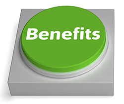 decorative benefits button
