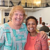 This year's Agere ex Missione Awards were presented to School of Architecture Business Manager Brigette Murphy-Barbee and Clinical Track Associate Professor Carmen Stokes for their commitment to University of Detroit Mercy's mission.