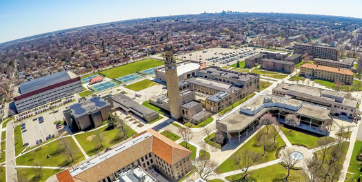 McNichols Campus aerial