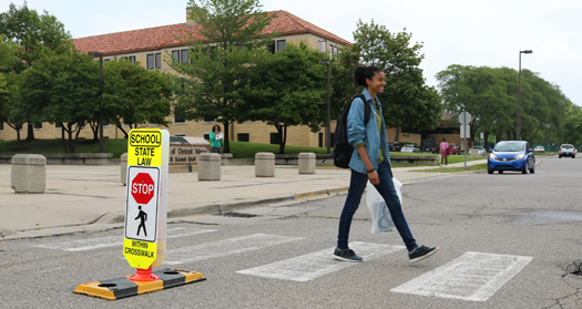 Pedestrian Crosswalks on campus