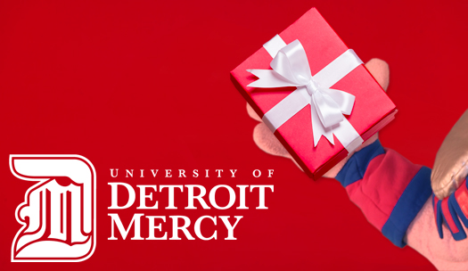 Detroit Mercy community can find our annual Giving Tree located outside of the Student Union Bookstore on the McNichols Campus.