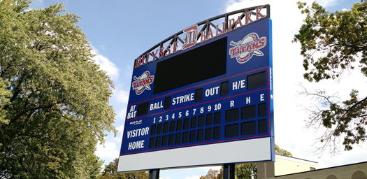 New Buysse Ballpark Scoreboard