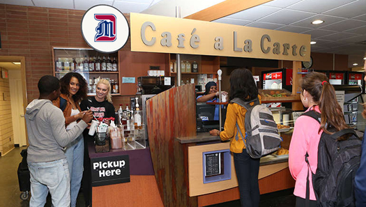 Students in line at the Café a la Carte