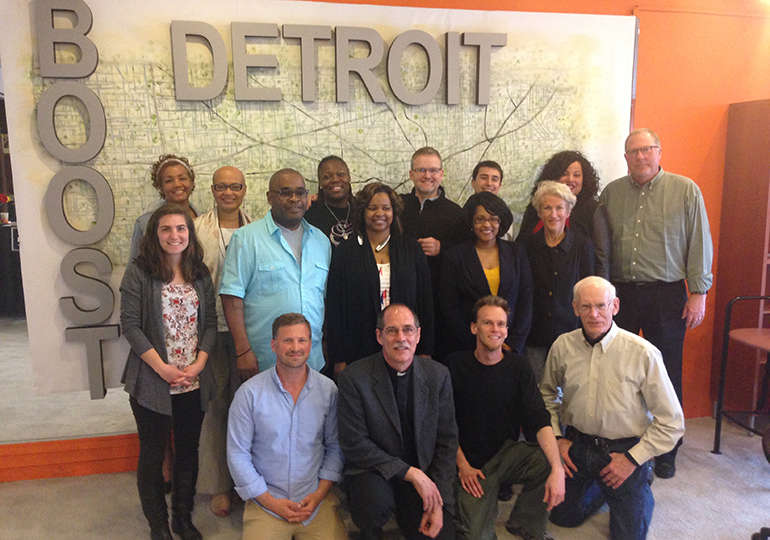 Group shot of people at the center for social entrepreneurship.