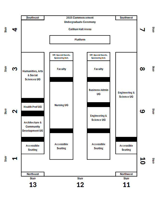 Undergraduate Seating Chart