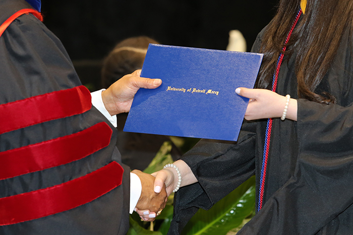 Photo of a diploma.