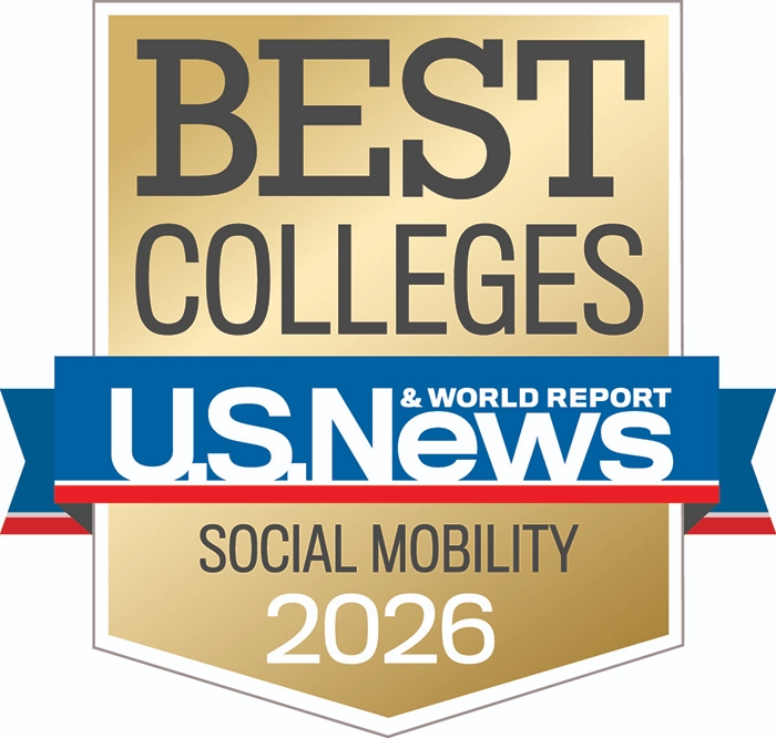 US News and World Report badge for social mobility
