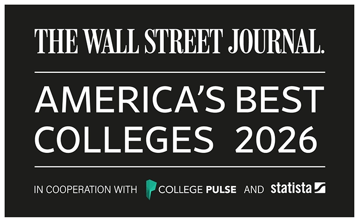 Logo: The Wall Street Journal, America's Best Colleges 2026, in cooperation with College Pulse and Statista