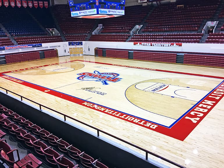 courts in calihan hall