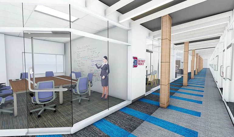 hallway rendering in STAR Center