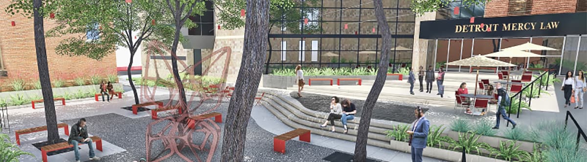 rendering of possible courtyard - click to enlarge