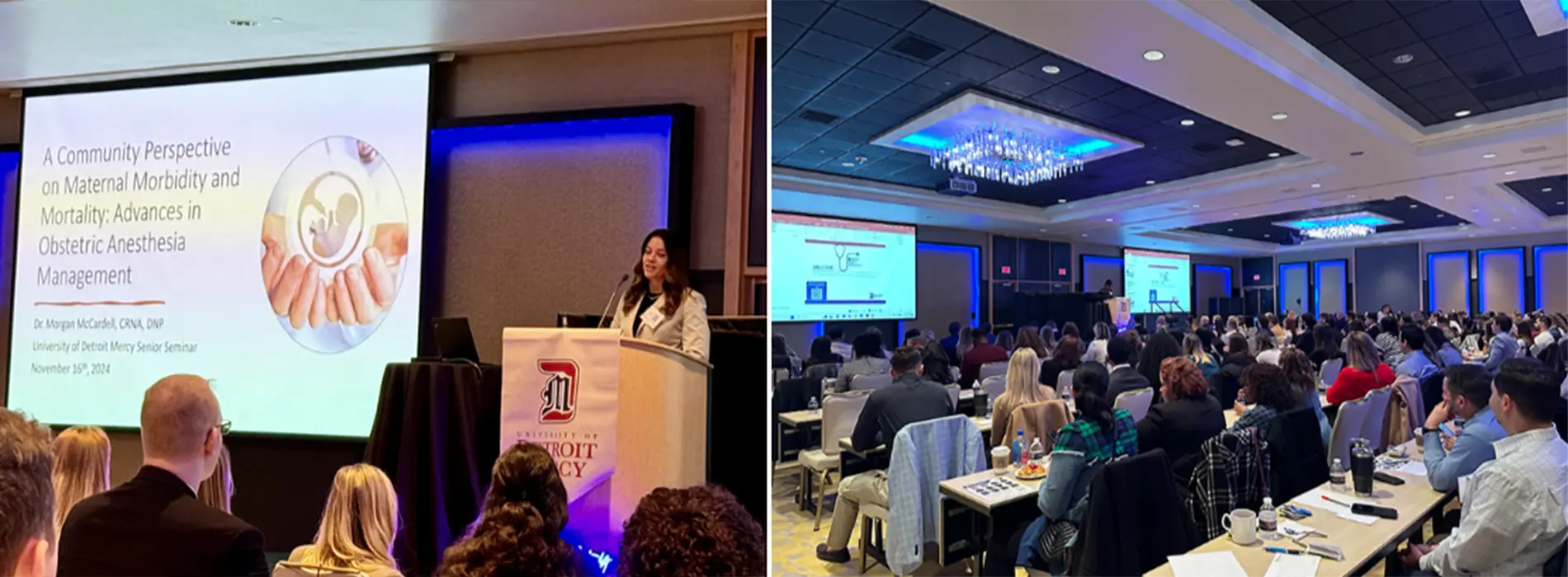 crna seminar group shot and speaker