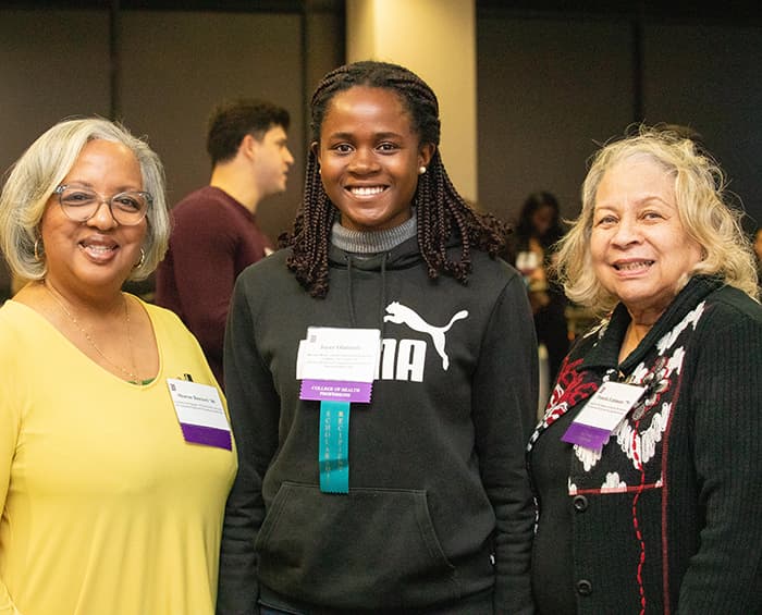 another family at the scholarship reception