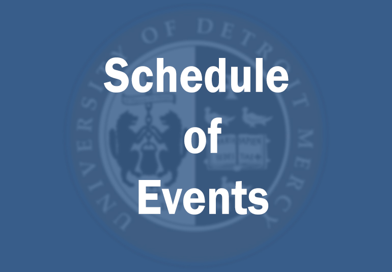 Schedule of events