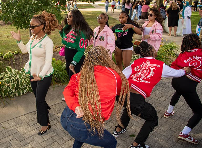 sororities dancing