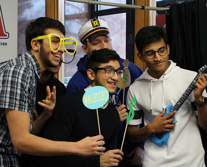 Students posing for photo