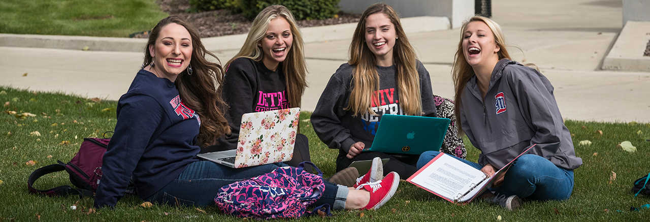 Students smiling.