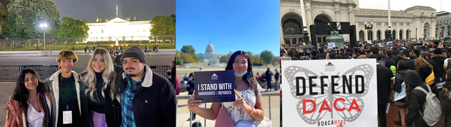 students participating in washington for social justice
