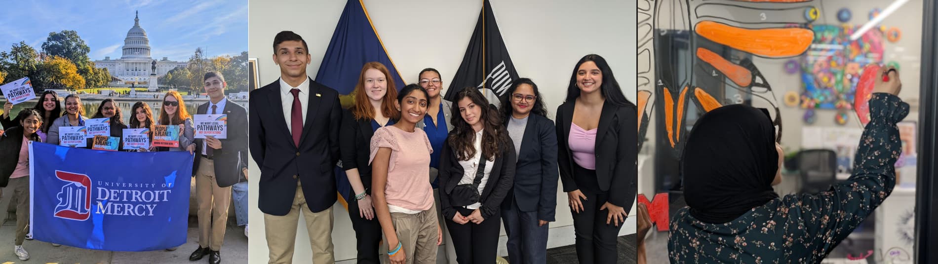 students participating in washington for social justice