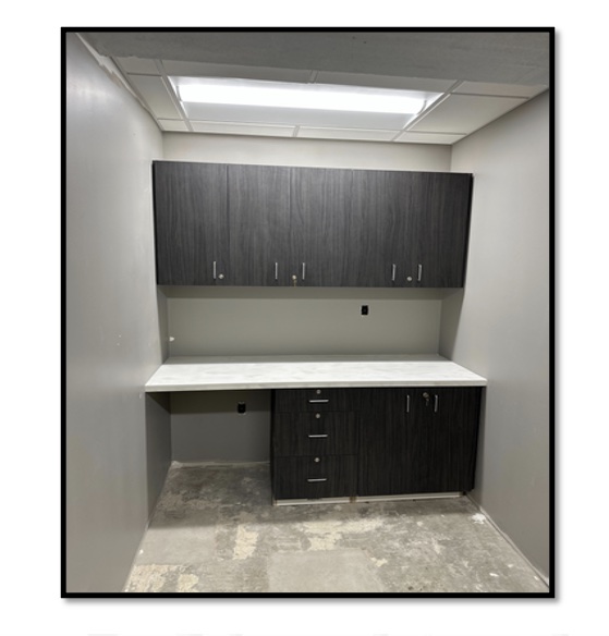 Millwork in ticket office